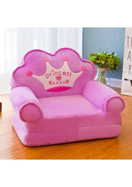 3 Katmanlı Çocuk Katlanır Peluş Çizgi Film Kanepe Çıkarılabilir, Yıkanabilir ve Açılabilir (Yurt Dışından)