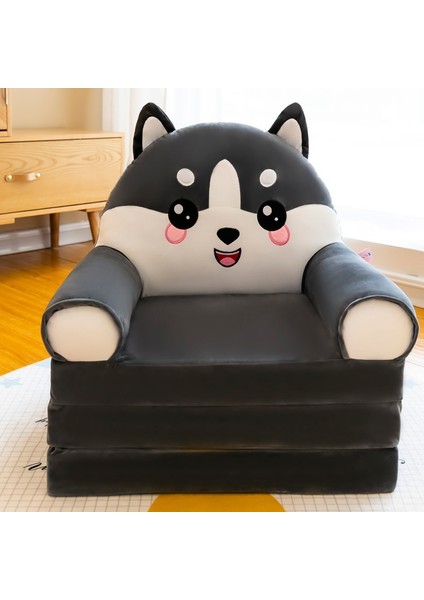 4 Katmanlı Çocuk Katlanır Peluş Çizgi Film Kanepe Çıkarılabilir, Yıkanabilir ve Açılabilir (Yurt Dışından)