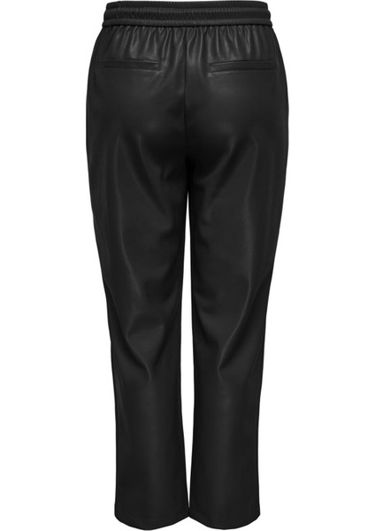 Onlhero Loose Fit Yüksek Bel Bağcıklı Deri Pantolon Bayan Pantolon 15331694 fiyatları