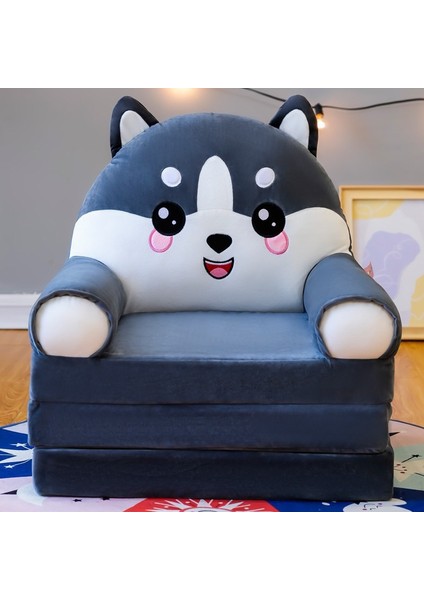 4 Katmanlı Çocuk Katlanır Peluş Çizgi Film Kanepe Çıkarılabilir, Yıkanabilir ve Açılabilir (Yurt Dışından)