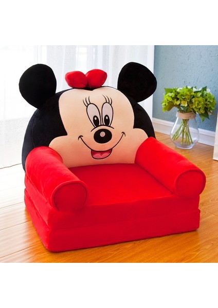 4 Katmanlı Çocuk Katlanır Peluş Çizgi Film Kanepe Çıkarılabilir, Yıkanabilir ve Açılabilir (Yurt Dışından)