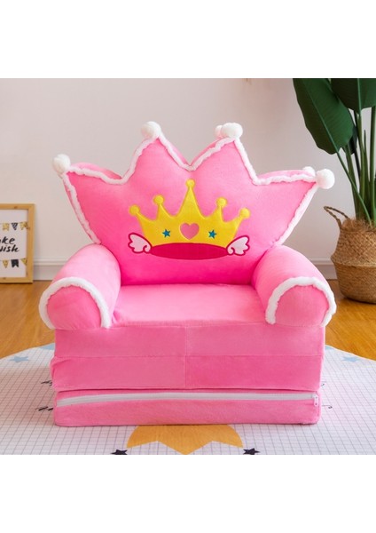 4 Katmanlı Çocuk Katlanır Peluş Çizgi Film Kanepe Çıkarılabilir, Yıkanabilir ve Açılabilir (Yurt Dışından)