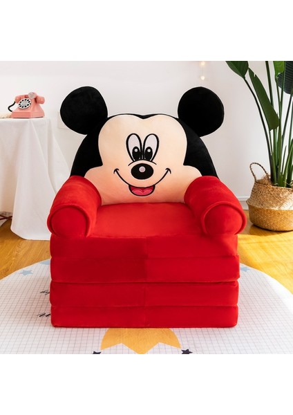 3 Katmanlı Çocuk Katlanır Peluş Çizgi Film Kanepe Çıkarılabilir, Yıkanabilir ve Açılabilir (Yurt Dışından)