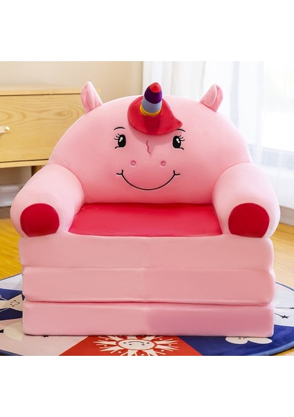 3 Katmanlı Çocuk Katlanır Peluş Çizgi Film Kanepe Çıkarılabilir, Yıkanabilir ve Açılabilir (Yurt Dışından)