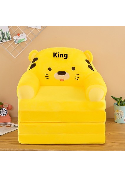 4 Katmanlı Çocuk Katlanır Peluş Çizgi Film Kanepe Çıkarılabilir, Yıkanabilir ve Açılabilir (Yurt Dışından)