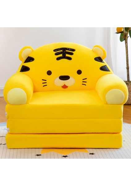 3 Katmanlı Çocuk Katlanır Peluş Çizgi Film Kanepe Çıkarılabilir, Yıkanabilir ve Açılabilir (Yurt Dışından)