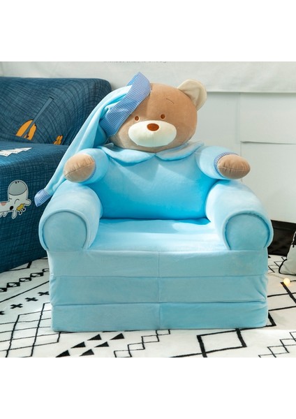 3 Katmanlı Çocuk Katlanır Peluş Çizgi Film Kanepe Çıkarılabilir, Yıkanabilir ve Açılabilir (Yurt Dışından)