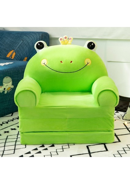 3 Katmanlı Çocuk Katlanır Peluş Çizgi Film Kanepe Çıkarılabilir, Yıkanabilir ve Açılabilir (Yurt Dışından)