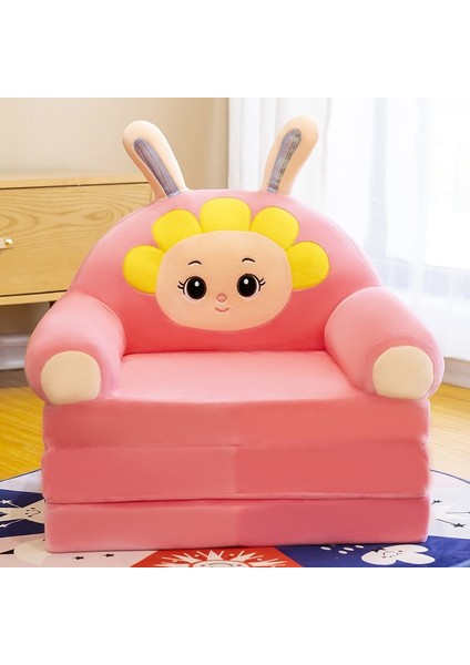 3 Katmanlı Çocuk Katlanır Peluş Çizgi Film Kanepe Çıkarılabilir, Yıkanabilir ve Açılabilir (Yurt Dışından)