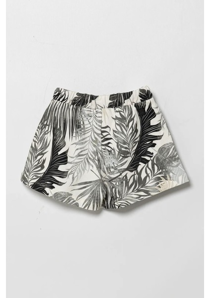 Desenli Pamuklu Regular Fit Normal Bel Short Kız Çocuk Short 35UJC903F