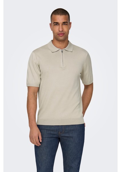 Onswyler Regular Fit Yarım Fermuarlı Polo Yaka T Shirt Erkek Polo Yaka T Shirt 22028606