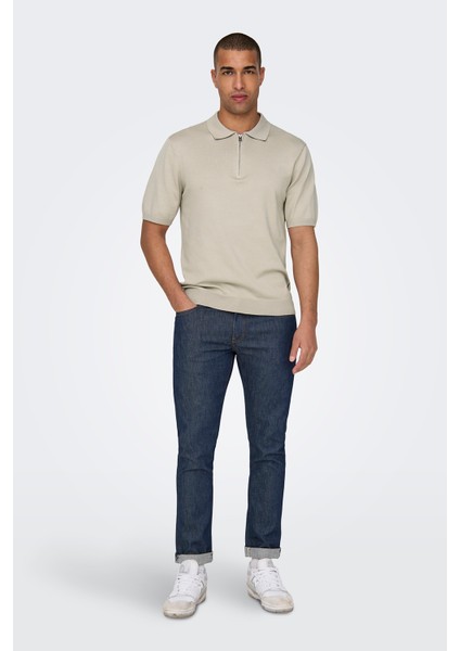 Onswyler Regular Fit Yarım Fermuarlı Polo Yaka T Shirt Erkek Polo Yaka T Shirt 22028606
