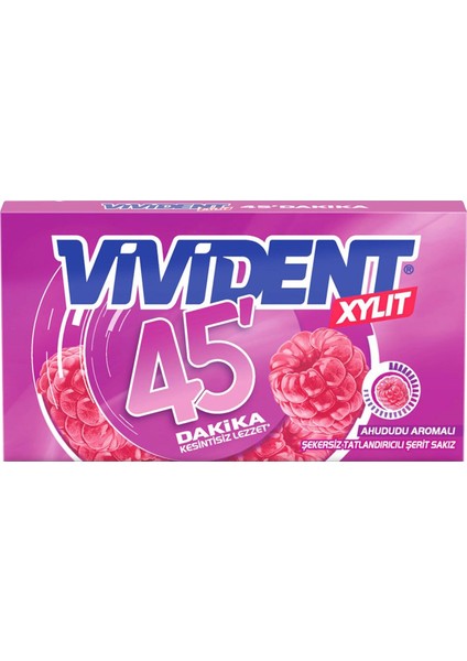 45 Dk Cüzdan Sakız Ahududu 26 gr x 6 Adet