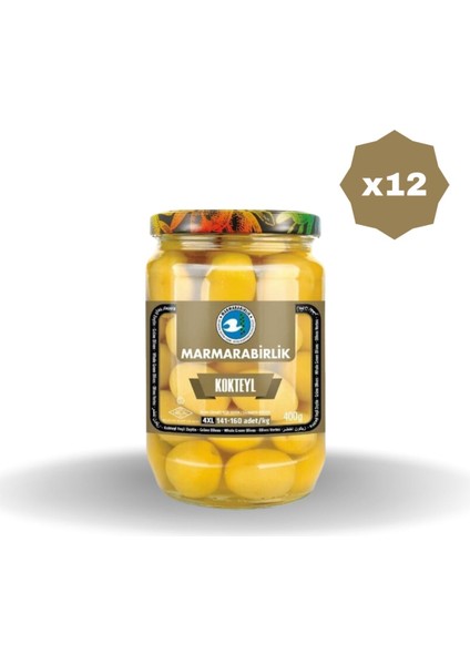 Zeytin Yeşil 141-160 Kokteyl 400 gr - (12 Adet)