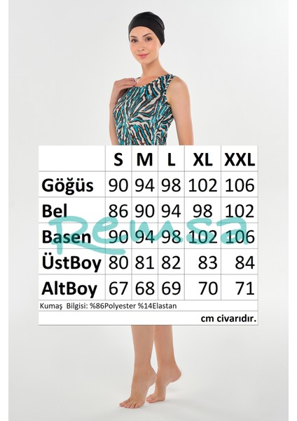 Sıfır Kol Taytlı Yarı Kapalı Mayo 2607 Siyah fırsatları