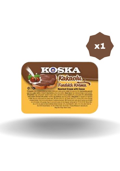 Kakaolu Fındık Kreması 15 gr 100'LÜ - (1 Adet)