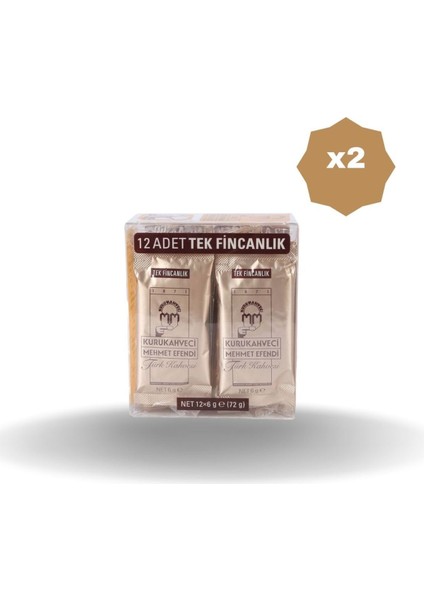 Tek Fincan 12'li 6 gr x 2 Adet