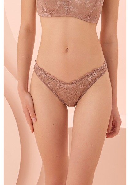 Kahverengi Daphe V Slip Külot