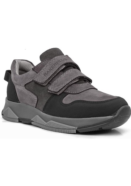 Hakiki Deri Gri Çocuk Sneakers Spor Ayakkabı fiyatları