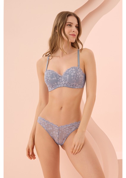 Mavi Daphe Straplez Desteksiz Tek Sütyen