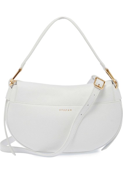 Beyaz Hakiki Deri Kadın Çapraz Askılı Çanta - S25Y1BC80135-B69 modelleri
