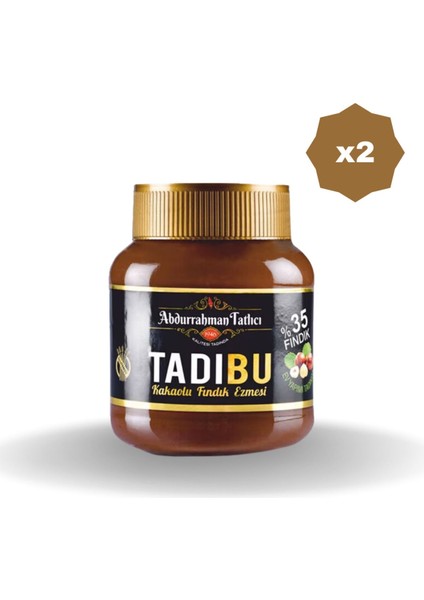 Tadıbu Fındık Ezmesi Kakaolu 330 gr - (2 Adet)