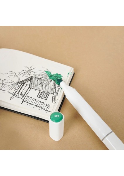 12 Renkli Çift Taraflı Marker Kalem Seti: Sanatsal Ifadeler Için fırsatları