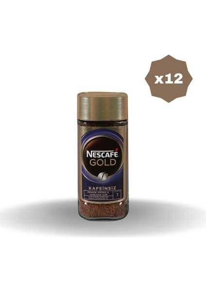 Gold Kafeinsiz 100 gr x 12 Adet
