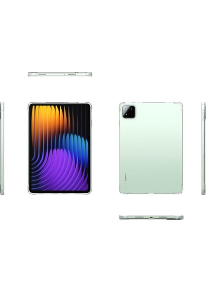 Xiaomi Mi Pad 7 / 7 Pro 11.2inç 2025 Kılıf Darbelere Dayanıklı Şeffaf Kapak