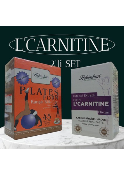 L'carnitineli Detoks Form Seti Pilates Form Çay 45 Li & L'carnite Macun 420 gr indirimleri