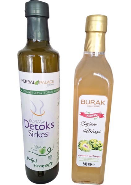 Detoks Sirkesi 500 ml & Enginar Sirkesi 500 ml Ikili Sirkeseti