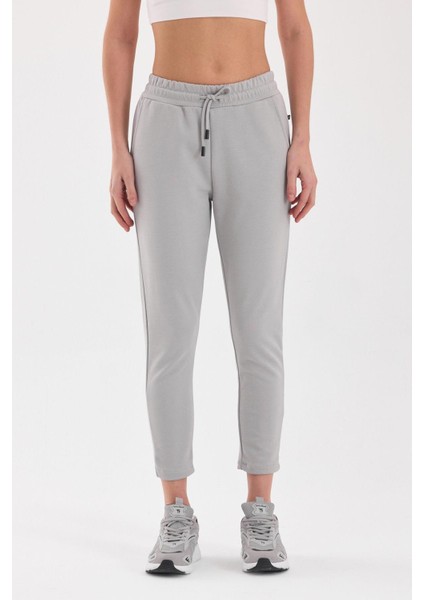 Kadın Beli Lastikli Doubleface Kumaş Jogger Pantolon