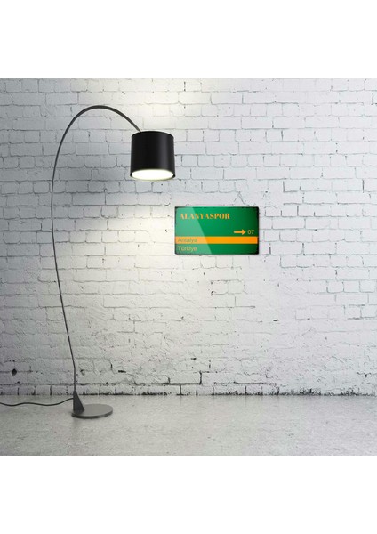 Alanyaspor Metal Posteri - Sokak Tabelası Görünümlü Parlak Tablo / Eskitme fiyatları