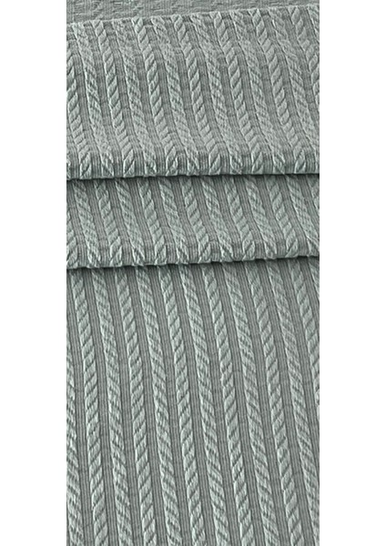 Saç Örgü Modelli Çift Kişilik Pamuklu Pike Mint 220 x 220 cm fiyatları