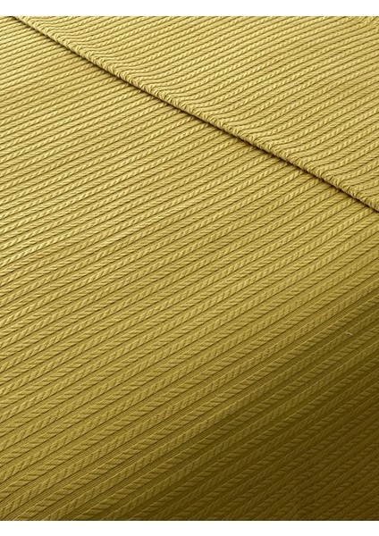 Saç Örgü Modelli Çift Kişilik Pamuklu Pike Hardal 220 x 220 cm modelleri