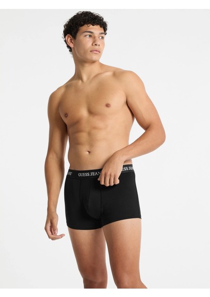Guess Erkek Siyah 3'lü Boxer Seti fırsatları