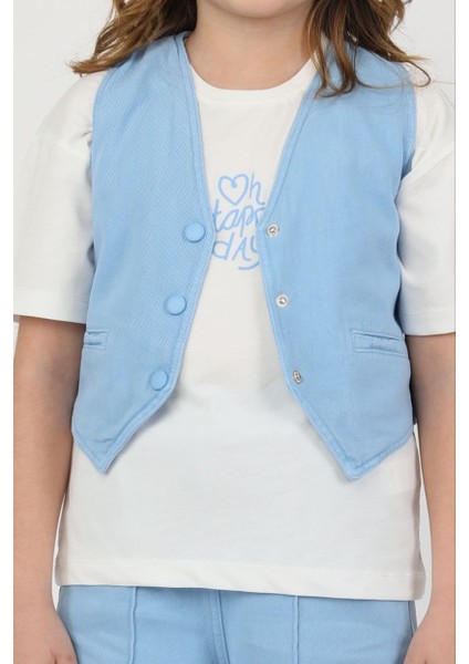 Kız Yelekli 3 Lü Takım modelleri