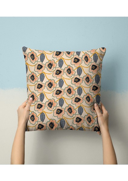 Çiçek Desenli Dijital Baskılı Şifon Saten Kumaş / En 1,50 cm - Elbise , Perde ve Kırlent fırsatları