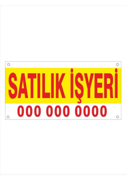 100X50 cm Satılık Işyeri Branda Afiş