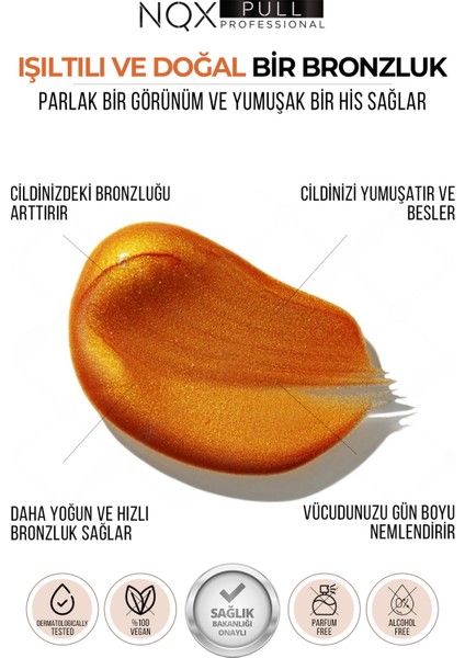 Yoğun Bronzlaştırıcı Yağ Hızlı Esmerlik Pırıltılı Ten 150 ml
