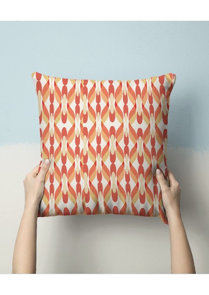 Geometrik Desenli Dijital Baskılı Şifon Saten Kumaş / En 1,50 cm - Elbise , Perde ve Kırlent fırsatları