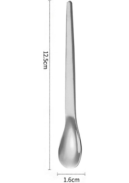 12 Adet Çelik 12,5 cm Gümüş Renk Çay Kaşığı MT162BY-12 fırsatları