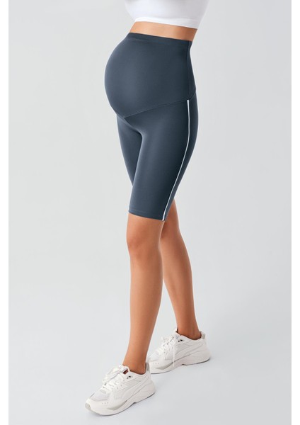Biyeli Diz Üstü Biker Esnek Ayarlanabilir Bel Hamile Tayt T27 modelleri