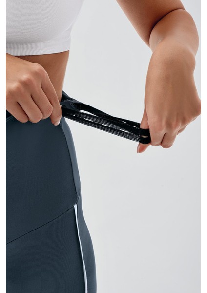 Biyeli Diz Üstü Biker Esnek Ayarlanabilir Bel Hamile Tayt T27 indirimleri