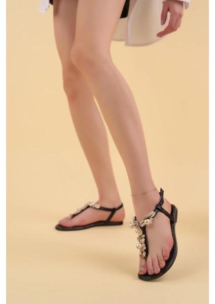 6174 Kadın Deniz Kabuklu Parmak Arası Sandalet