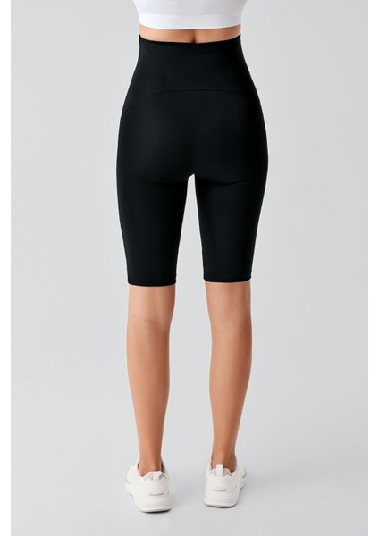Biyeli Diz Üstü Biker Esnek Ayarlanabilir Bel Hamile Tayt T27 fırsatları