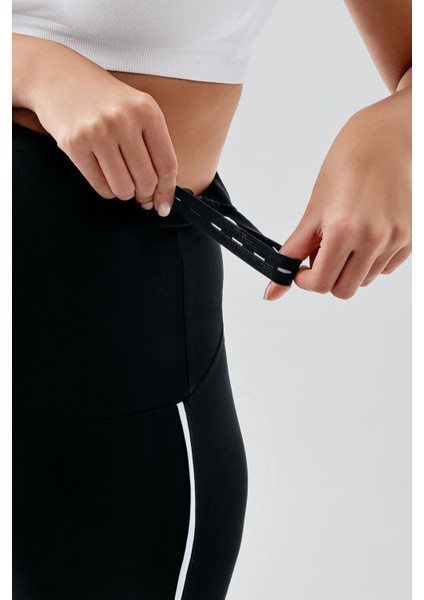 Biyeli Diz Üstü Biker Esnek Ayarlanabilir Bel Hamile Tayt T27 indirimleri