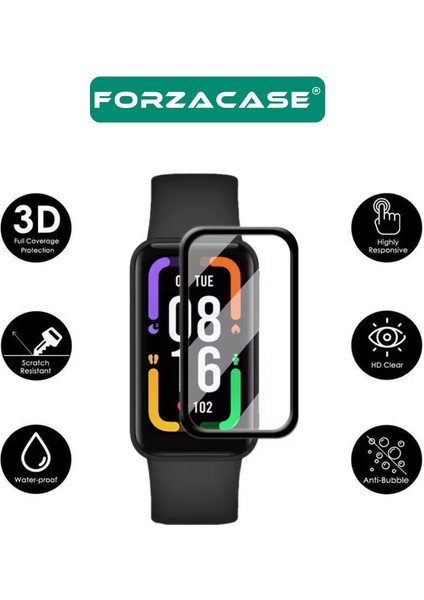 Huawei Band 10 ile Uyumlu Çerçeveli Tam Kaplayan 3D Pet Ekran Koruyucu Film - FC016 modelleri