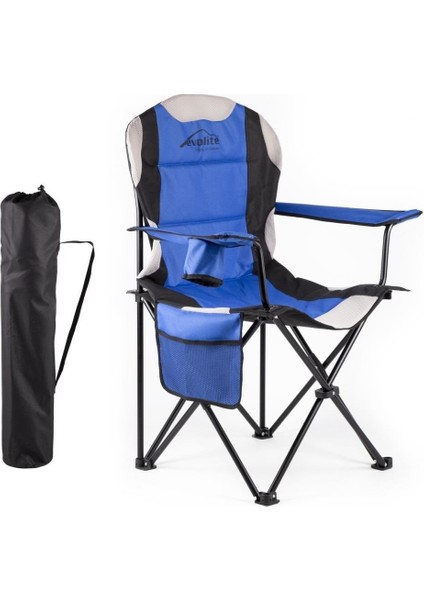 Nature Katlanabilir Kamp Koltuğu 2'li Set Xl Profil Su Geçirmez Mavi