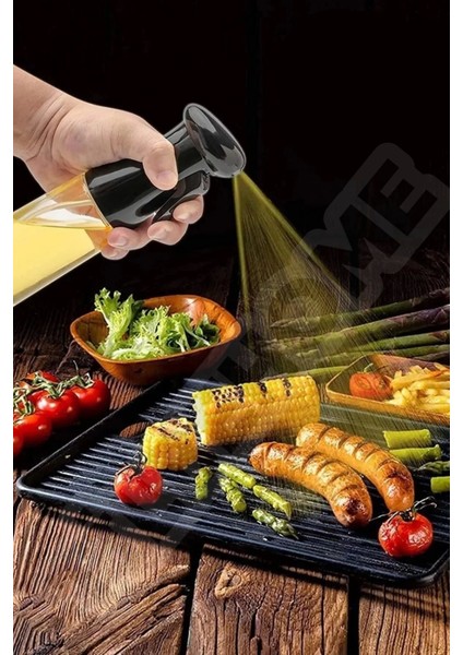 Büyük Sprey Yağdanlık, Airfryer Püskürtmeli Sprey Cam Şişe Ayçiçek Zeytinyağı Sirkelik 200 ml indirimleri
